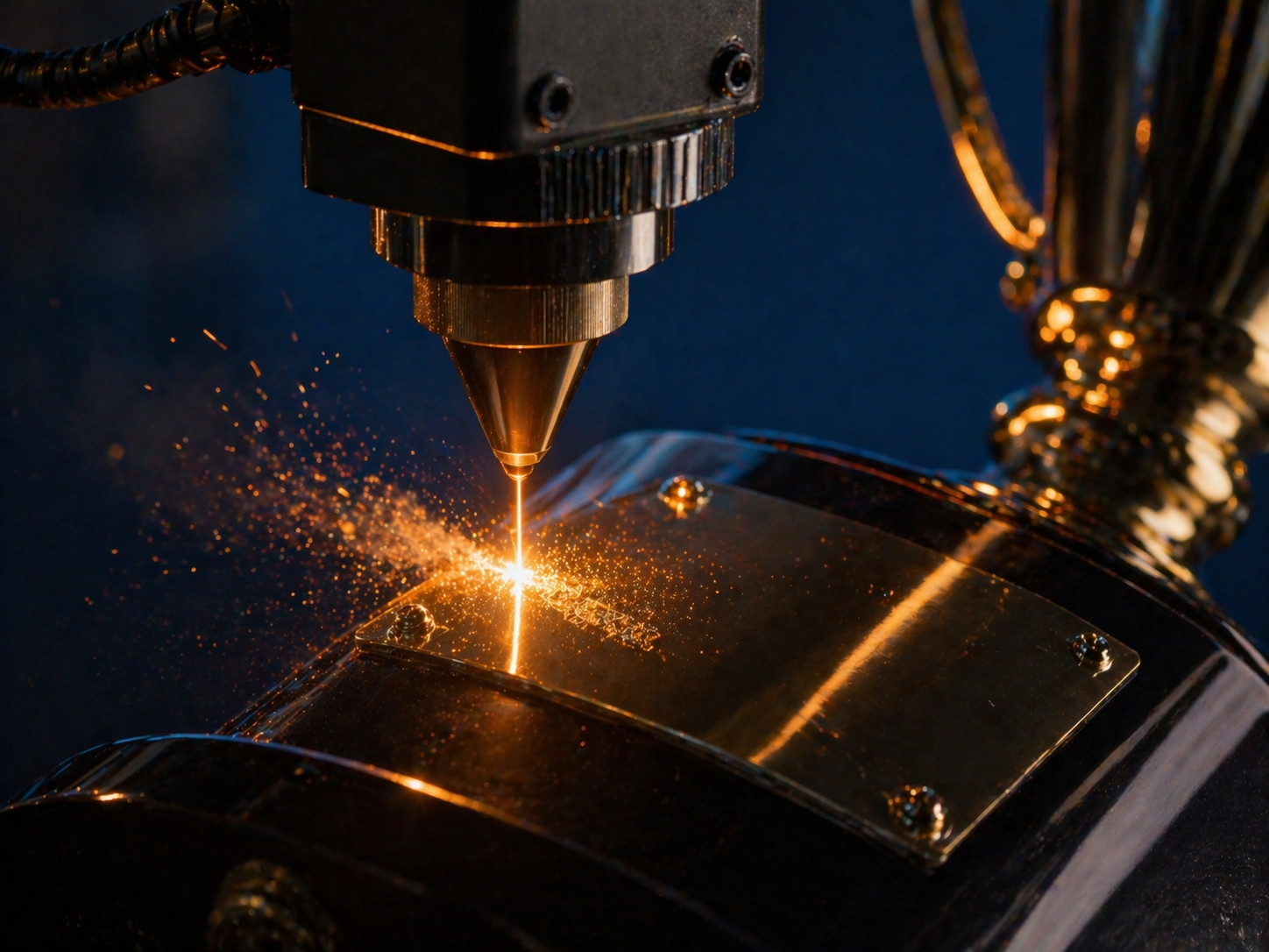Gravure personnalisée sur trophée — atelier CTOP Europe Eysines