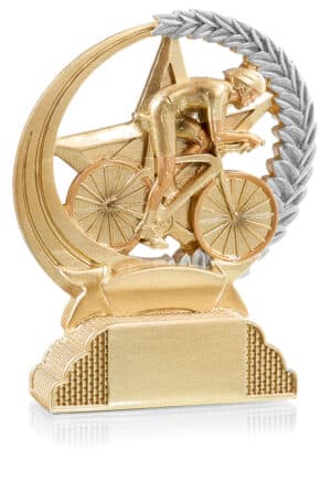 trophée cyclisme en résine hauteur 13 cm